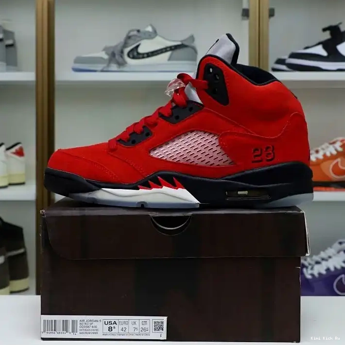 RETRO RED BULL AIR 5 SUEDE Kimikick JORDAN RAGING 0717